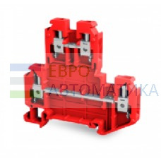 TBLOC 8002099252 - Клеммник 2-х ярусный, 4 мм.кв. (красный); TBL 4 2P