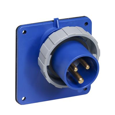 ABB 2CMA166678R1000 Вилка панельная с угловым фланцем 216BAU6W, 16A, 2P+E, IP67, 6ч