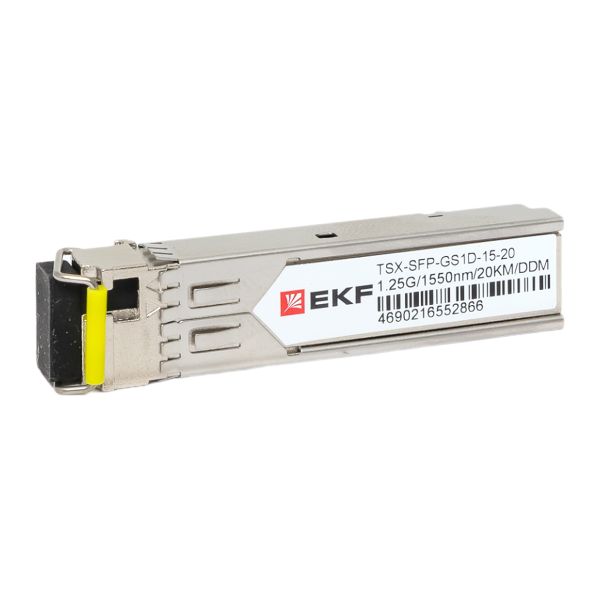 EKF TSX-SFP-GS1D-15-20 SFP модуль 1,25 Гбит одинарное одномодовое оптоволокно 1550нм дальность 20км TSX EKF