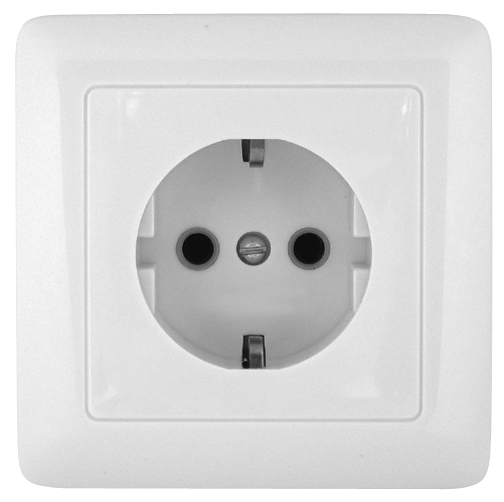 Schneider Electric RS16-004K-B ПРИМА С/У РОЗЕТКА IP21 с заземлением со шторками 16А 250В БЕЛЫЙ,опт.уп. Россия