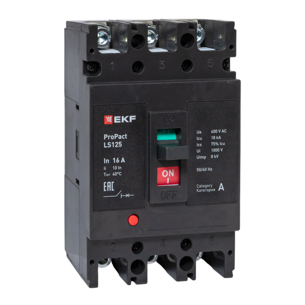 EKF mccb-125-18-3-16-ls Автоматический выключатель LS125 18кА 3P 16А ProPact EKF