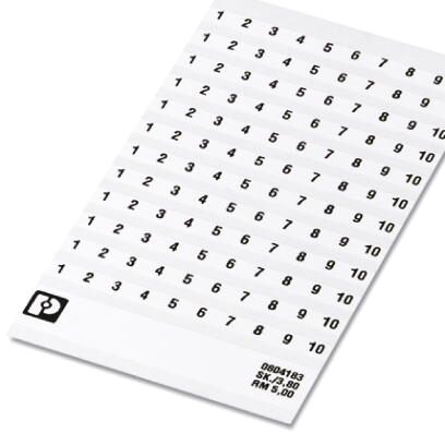 Phoenix contact 0804183:0051 SK  5/3,8:FORTL.ZAHLEN 51-60 Маркировка для клеммных модулей