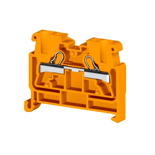 KLEMSAN 307497 Миниклеммник пруж. быстрозажимной (Push in), 2,5 мм.кв., на din-рейку 35 мм, (оранжевый); PYKMR 2,5