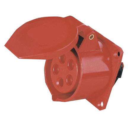 КЭАЗ 222761 Розетка фланцевая 325-32А-6h-380AC-3P+PE+N-IP44