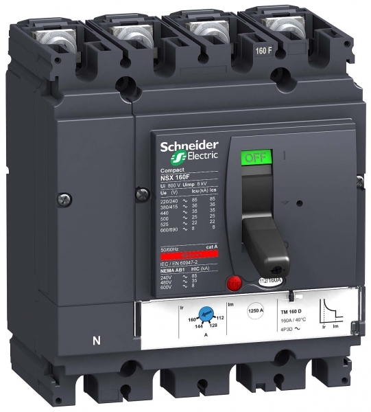 Schneider Electric 4П4Т АВТ. ВЫКЛ. TM100D NSX160N (арт.LV430862)