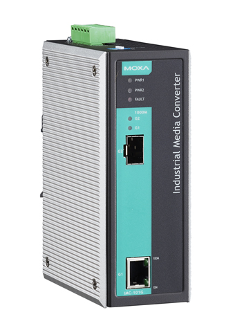 MOXA Конвертер IMC-101G Industrial 10/100/1000Base-TX to fiber media converter
