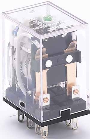 23218DEK Промежуточное реле 2 конт. с инд. LED 5А 24В DC ПР-1