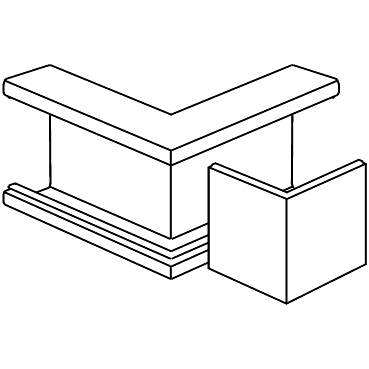 Schneider Electric INS5550203 TAS+IH110х52-УГОЛ ВНУТР. ЦВЕТ-RAL9010