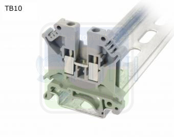 Провенто TB10 Клемма винтовая проходная 2 контакта 10 мм2, серая