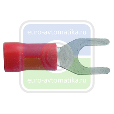 KLEMSAN 591014 Наконечн. изол. 0,5-1,5 мм.кв., "вилка", M6;   KCK-601