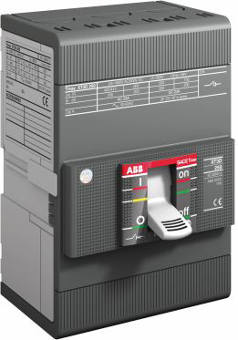 ABB 1SDA068279R1 Выключатель автоматический для защиты электродвигателей XT3S 250 MA 100 Im=600...1200 3p F F