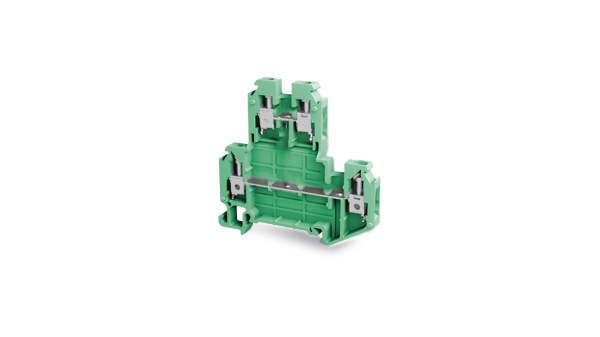 TBLOC 8002099255 - Клеммник 2-х ярусный, 4 мм.кв. (зеленый); TBL 4 2P