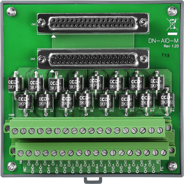 ICP DAS Плата DN-AIO-M CR Universal termination board for analog I/O (RoHS)