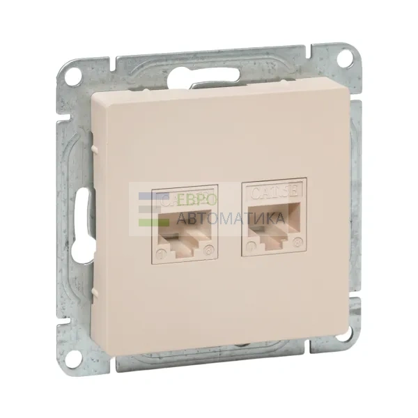 EKF UP1-SOI-RJ45-5 Механизм розетки RJ45 (cat5), кремовый Эпика EKF