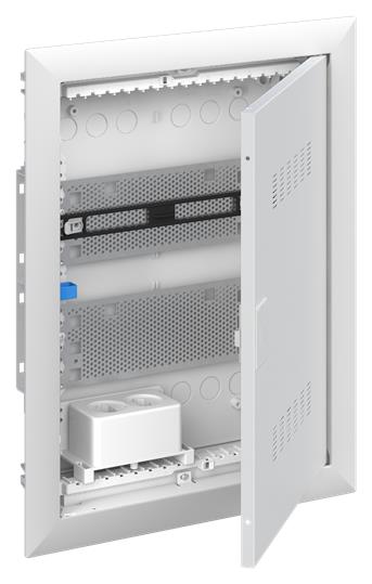 ABB 2CPX031390R9999 Шкаф мультимедийный с дверью с вентиляционными отверстиями и DIN-рейкой UK620MV (2 ряда)
