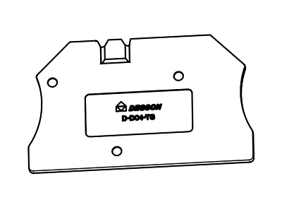 DEGSON 11060000383 D-DC4-TG-01P-11-00A(H), Концевая крышка, для DC4-TG, серый, шт