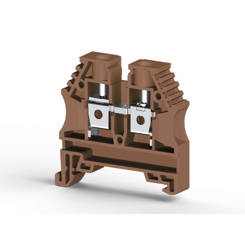 KLEMSAN 304148RP Клеммник на DIN-рейку 6мм.кв. (коричневый); AVK6(RP)