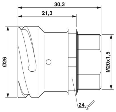 Phoenix contact 1614109 TU-19P1N126100 Аппаратн. соединитель, задняя стенка