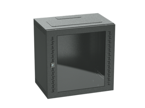 DKC R5STI2040GSB Навесной 19" IT-корпус ДКС серии STI 20U, 1000х600х400, дверь с закаленным стеклом, RAL9005