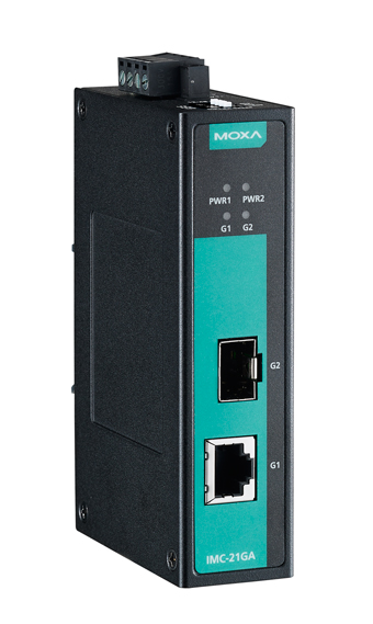MOXA Конвертер IMC-21GA Industrial Gigabit Media Converter, SFP Slot, t: -10/60