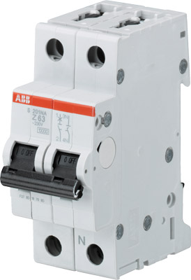 ABB Автомат.выкл-ль 1P+N S201 Z50NA (2CDS251103R0578)
