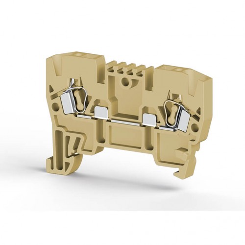 KLEMSAN 306220 Клеммник пружинный 2,5мм.кв. (бежевый); YBK2,5