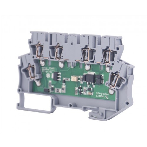 KLEMSAN 110200N Клеммник 2-х ярусный с электронными компонентами (схема 16, 24VDC); WG-EKI-C-корпус MDB