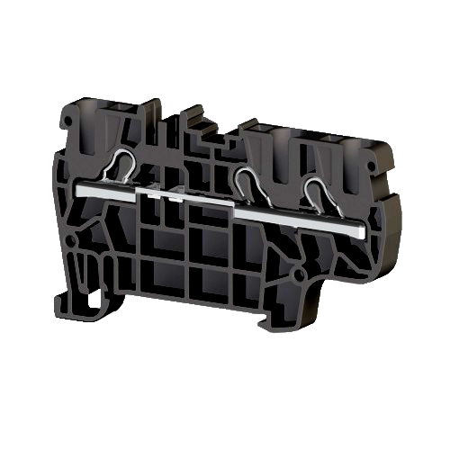 KLEMSAN 307225 Клеммник пруж.быстрозажимной (Push in), 3-х выводной, 4мм.кв., (черный); PYK 4E