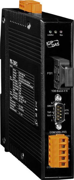 ICP DAS Сервер PDS-220FCS CR Programmable Device Server with 1 RS-232, 1 RS-422/485 and 1 Single-mode SC Fiber Ports (R