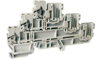 UPUN 421130 Клемма пружинная трехуровневая с игольчатым соединением UJ5-2.5WV/3-3