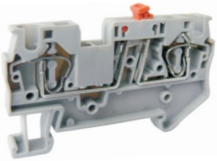 UPUN 421036 Клемма пружинная измерительная с ножевым разъединителем UJ5-4SK