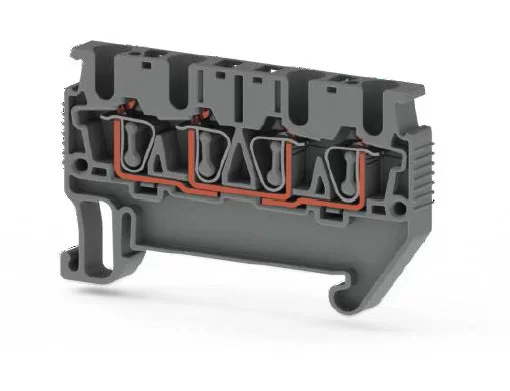 KLEMSAN 312330 Пружинная клемма серии SRD 2,5MC (Бежевый) MINI