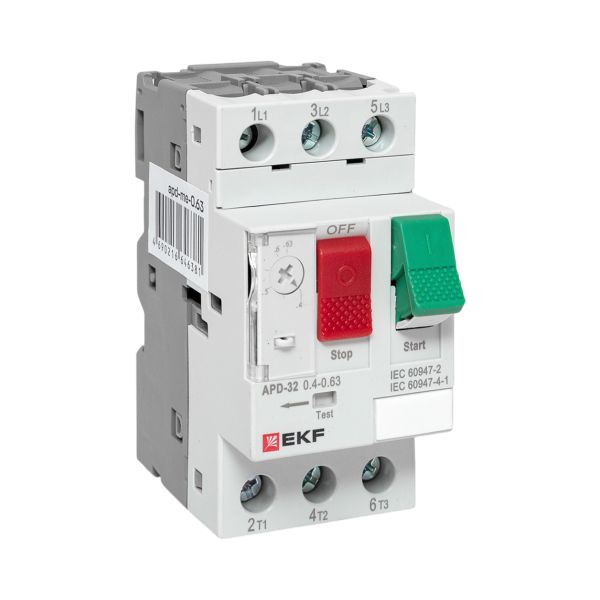 EKF apd-me-0.63 Автомат пуска двигателя АПД-32 0,4-0,63А EKF