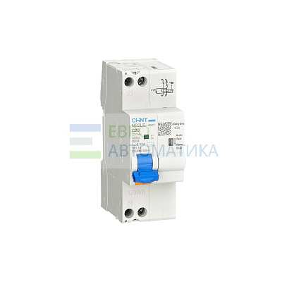 CHINT 448129 АВДТ NB2LE-40ZT 1P+N C10 30мА тип AC 6кА, электронный (R)