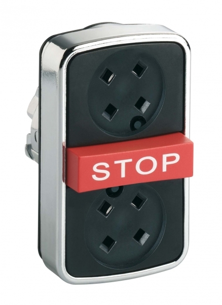 Schneider Electric ZB4BA791 ГОЛОВКА КНОПКИ ТРОЙНАЯ БЕЗ ВСТАВОК ZB4BA791