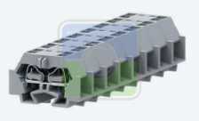 SUPU 242354 Клемма TB концевая 2-2 с бок. подключ. с защелк. ножками, синяя