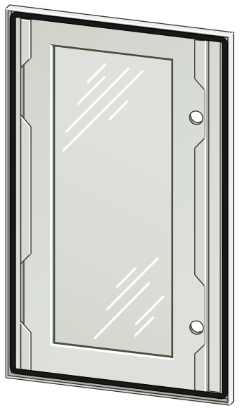 Дверь со стеклом, IP66, ДхШхВ = 15x500x600 мм (DT-6050-CS)