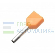 8017335400 - Наконечник гильзовый изолированный двойной; IES 2x0,50/8
