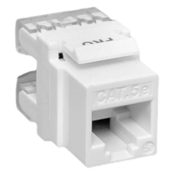 EKF TRP-KSTN-180D-5EUTP-WH Модуль Keystone TERACOM PRO Cat.5E RJ-45 неэкранированный 110 IDC 180 градусов белый