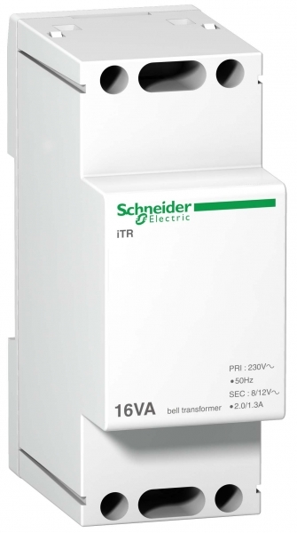Schneider Electric A9A15212 ЗВОНКОВЫЙ ТРАНСФОРМАТОР iTR 16ВА 8/12В