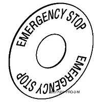 Schneider Electric ZB6Y7330 МАРКИРОВКА \EMERGENCY STOP\