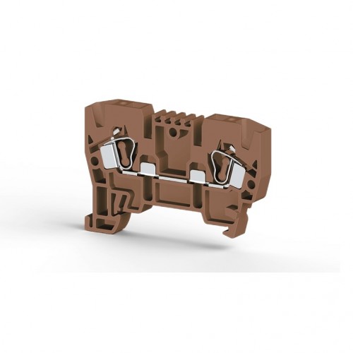 KLEMSAN 306238 Клеммник пружинный 4мм.кв. (коричневый); YBK4