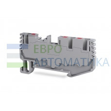 TBLOC 8000298068 - Клеммник на DIN-рейку 3-х выводной (Push-in) 2,5 мм.кв. (серый); PFT 2,5 1X2