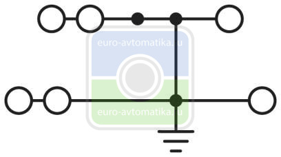 Phoenix contact 3038532 STTB 2,5-TWIN-PE Двухъярусная заземляющая клемма