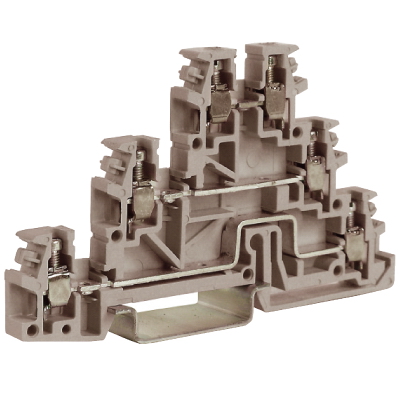 DKC ZTL300 TLD.2(Ex)i, 3 уровневый проходной зажим синий 2,5 кв.мм