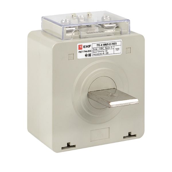 EKF tte-S-1000 Трансформатор тока ТТЕ-A-1000/5А с клеммой напряжения класс точности 0,5 EKF PROxima