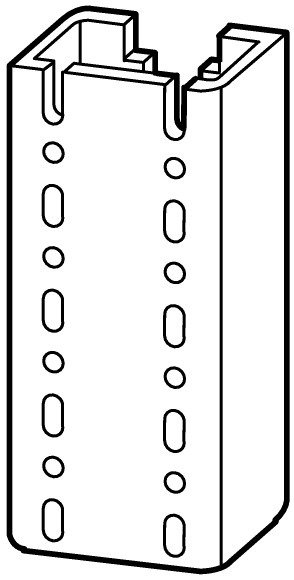 Крепление профиля , вертикальная установка, L = 1375 мм (WS11-ID)