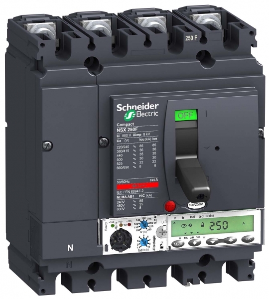 Schneider Electric 4П4Т АВТ. ВЫКЛ. MICROLOGIC 5.2A 100A NSX250F (арт.LV431867)