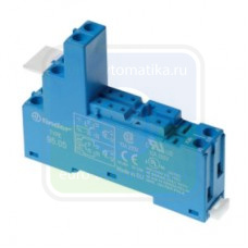 95059SPA - Розетка с винтовыми клеммами (с зажимной клетью) для реле 40.51, 40.52, 40.61, 40.62; применяются модули 99.02, 86.30; в комплекте пластиковая клипса 095.01; версия: синий цвет; сделано в России