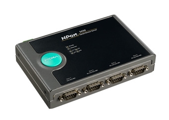 MOXA Сервер NPort 5450-T 4 Port RS-232/422/485 device server, t:-40/+75, без адаптера питания